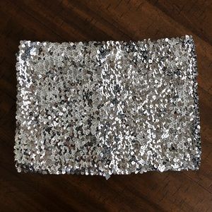 Pink Victoria’s Secret silver sequin tube top